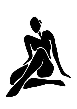 Abstract Silhouette of a Woman