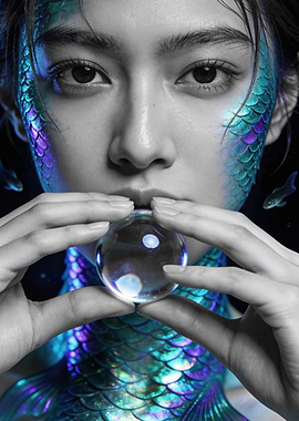 Mermaid with Crystal Ball