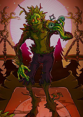 Green Forest Creature with Device