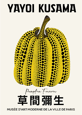 Yayoi Kusama Pumpkin Poster