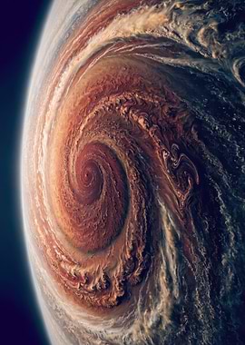 Jupiter's Great Red Spot In Space