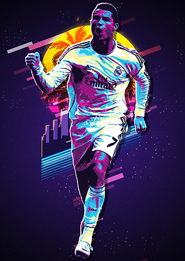 Cristiano Ronaldo Retro Pop Art