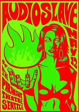 Audioslave Concert Poster