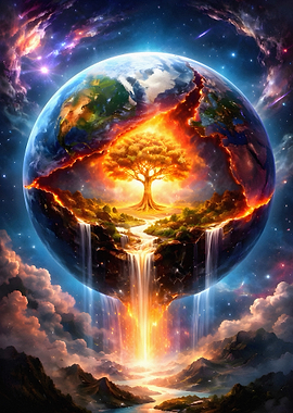 Cosmic Tree of Life on Earth