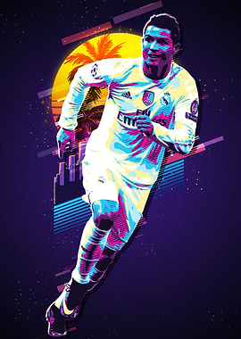 Cristiano Ronaldo Retro Pop Art