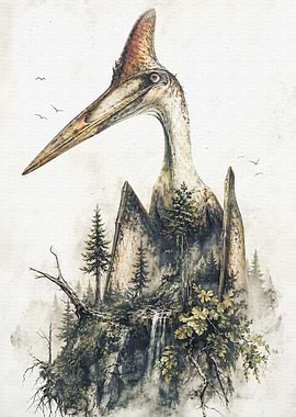 Pterodactyl Landscape Fusion