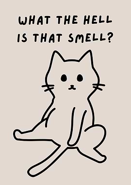 Funny Cat Reacts to Bad Smell