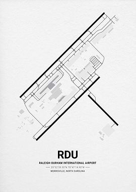 Raleigh-Durham International Airport Map