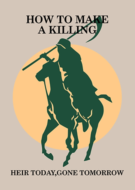 Grim Reaper on Horse with Scythe