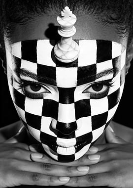 Chess King Face Paint