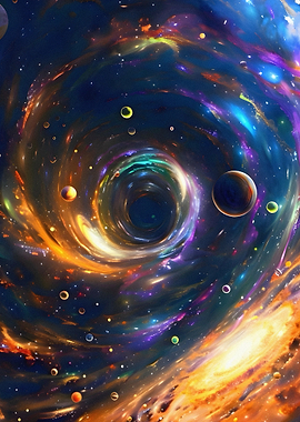 Cosmic Black Hole and Planets