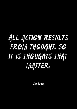 Sai Baba Quote on Thoughts