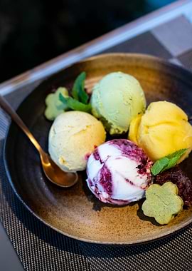 Assortment of Ice Cream Scoops