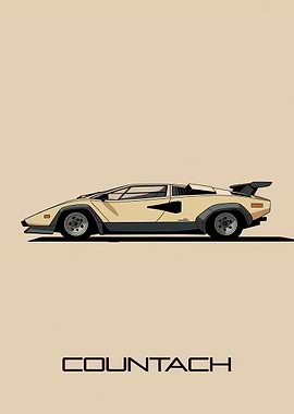 Vintage Countach Car