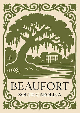 Beaufort South Carolina Oak Tree