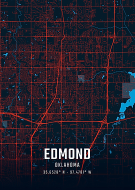 Edmond Oklahoma City Map