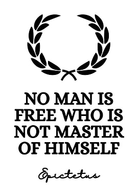 Epictetus Quote Laurel Wreath