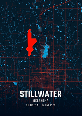 Stillwater Oklahoma City Map