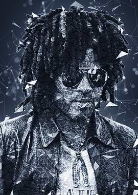 Lenny Kravitz Abstract Portrait