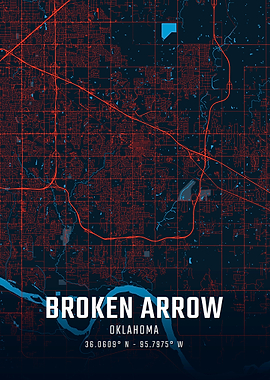 Broken Arrow Oklahoma City Map