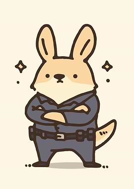 Cute Kangaroo in Uniform