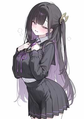 Girl in School Uniform