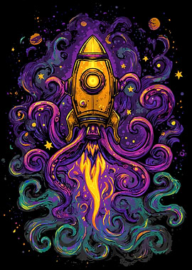 Cosmic Octopus Rocket Launch