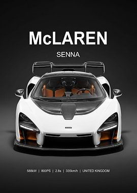 McLaren Senna Supercar poster