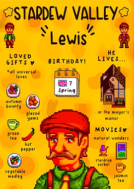 Stardew Valley Lewis Character Info