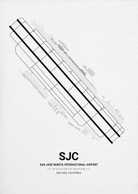 San Jose International Airport Map