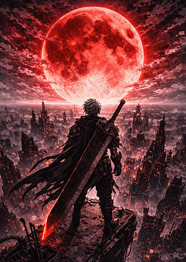 Warrior Under a Blood Moon