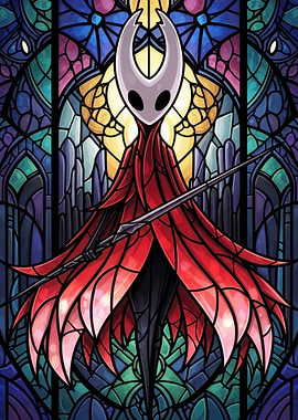 Hornet in Stained Glass Style