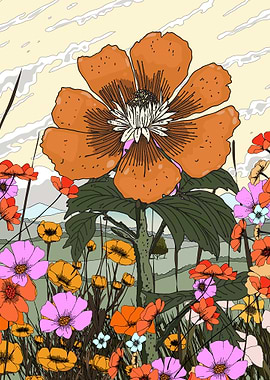 Vibrant Field of Flowers