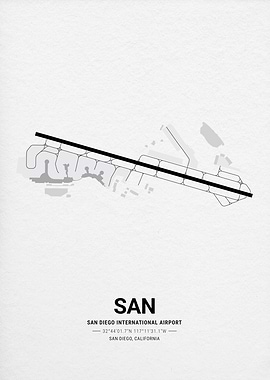 San Diego International Airport Map