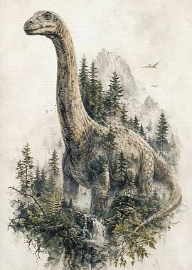 Dinosaur Forest Waterfall