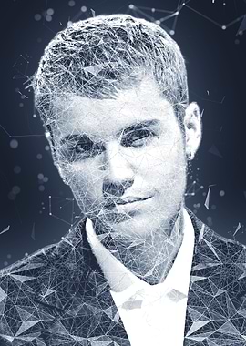 Justin Bieber Digital Art Portrait