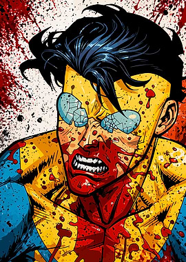 Invincible Covered Blood