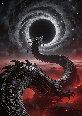 Dragon Before a Black Hole