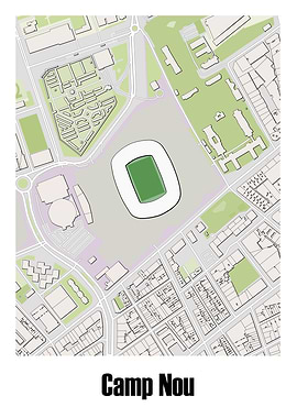 Camp Nou Stadium Map