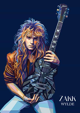 Zakk Wylde Art Portrait