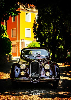 Vintage Alfa Romeo 6C 2300B Poster