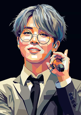 Jimin Pop Art Portrait