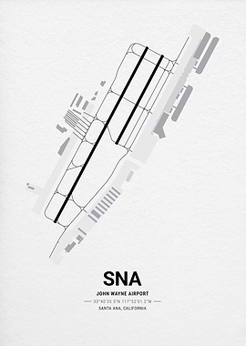 SNA Airport Map