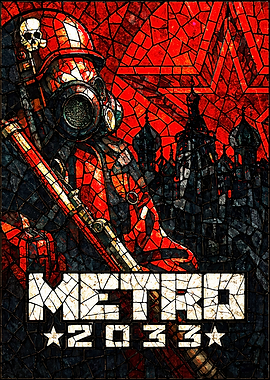 Metro 2033 Stained Glass Poster