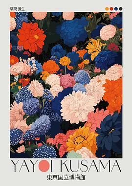 Yayoi Kusama Floral Art