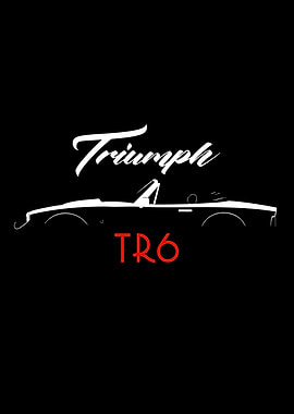 Triumph TR6 Car Silhouette