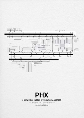 Phoenix Sky Harbor International Airport Map