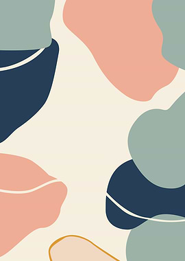 Abstract Organic Shapes Background