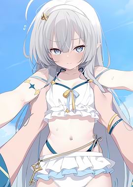 Anime Girl in Swimsuit