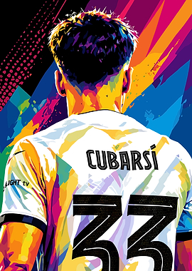 Football Player Cubarsi 33 WPAP Art